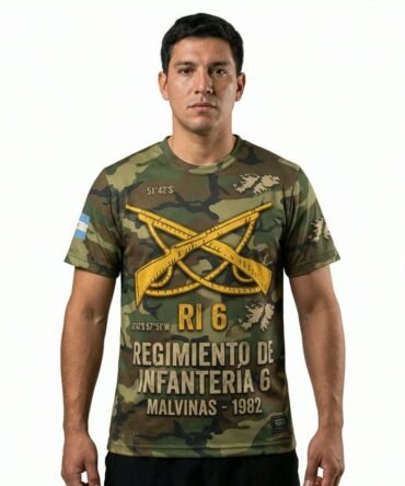 Remera Malvinas RI 6 - Regimiento de Infantería 6