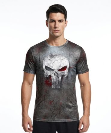 Remera Punisher Distressed Full Print