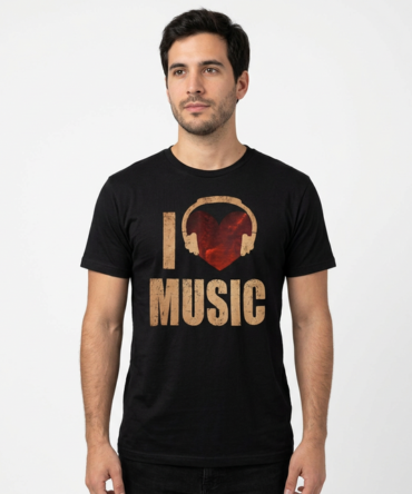 Remera  I Love Music