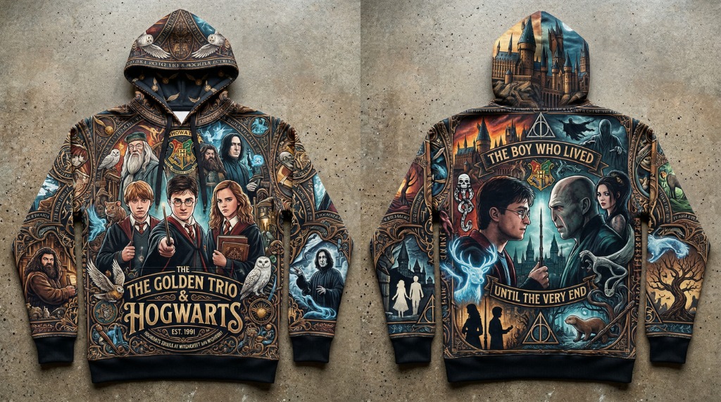 Buzo Harry Potter Hogwarts Golden Trio - Image 3