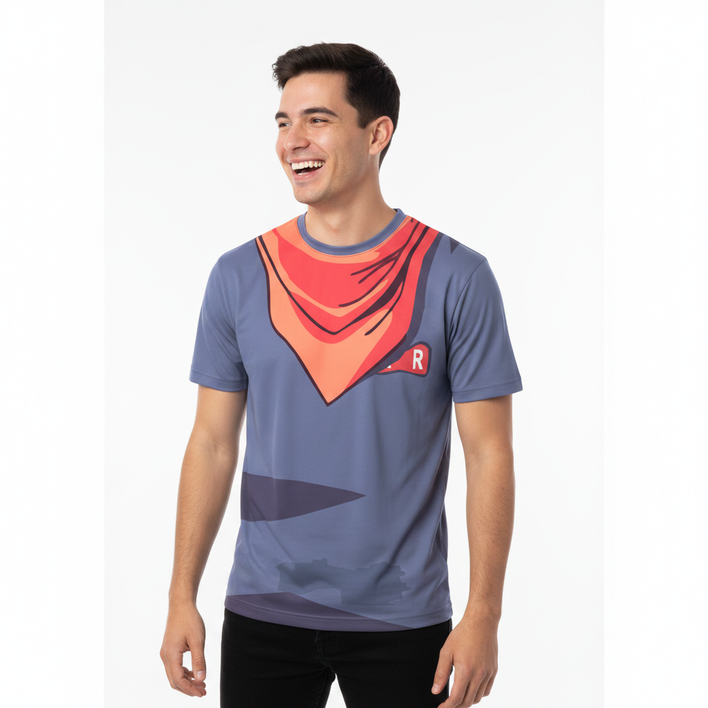 Remera Remera Ml Androide N17 Dbz Red Ribbon vista 2 - Ranwey
