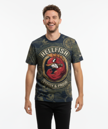 Remera Hellfish Stingy & Proud