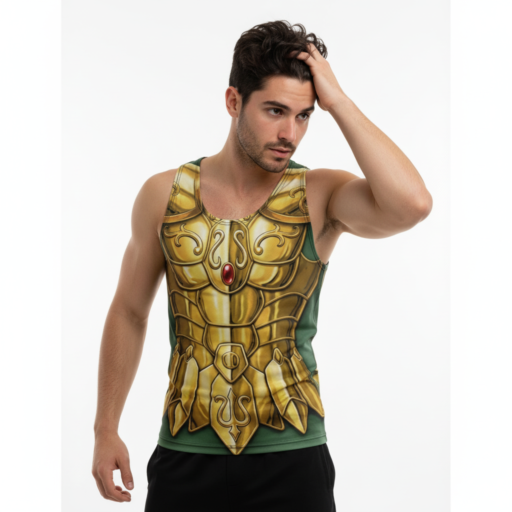 Remera Saint Seiya Armadura Dorada Milo de Escorpio - Image 4