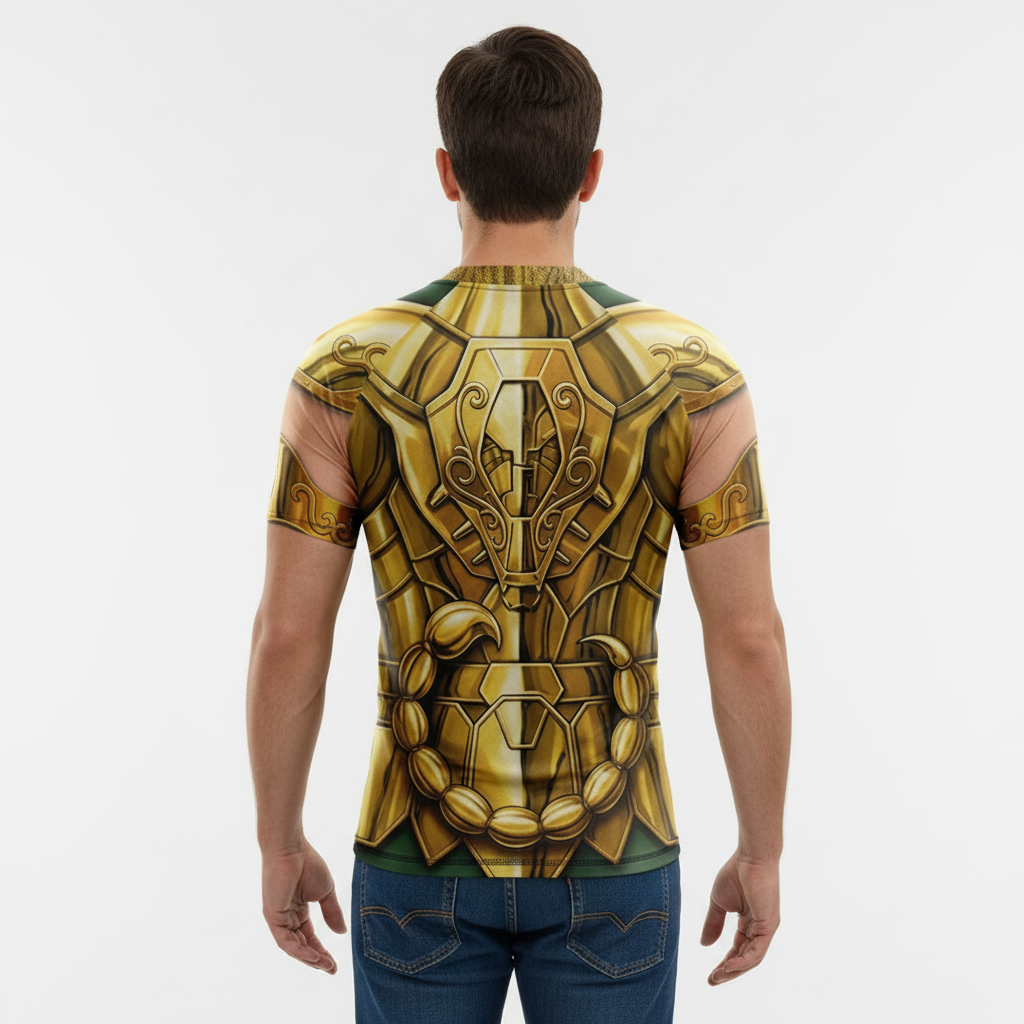 Remera Saint Seiya Armadura Dorada Milo de Escorpio - Image 6