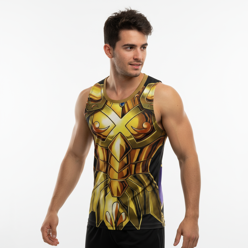 Remera Saint Seiya Armadura Dorada Aphrodite de Piscis - Image 4