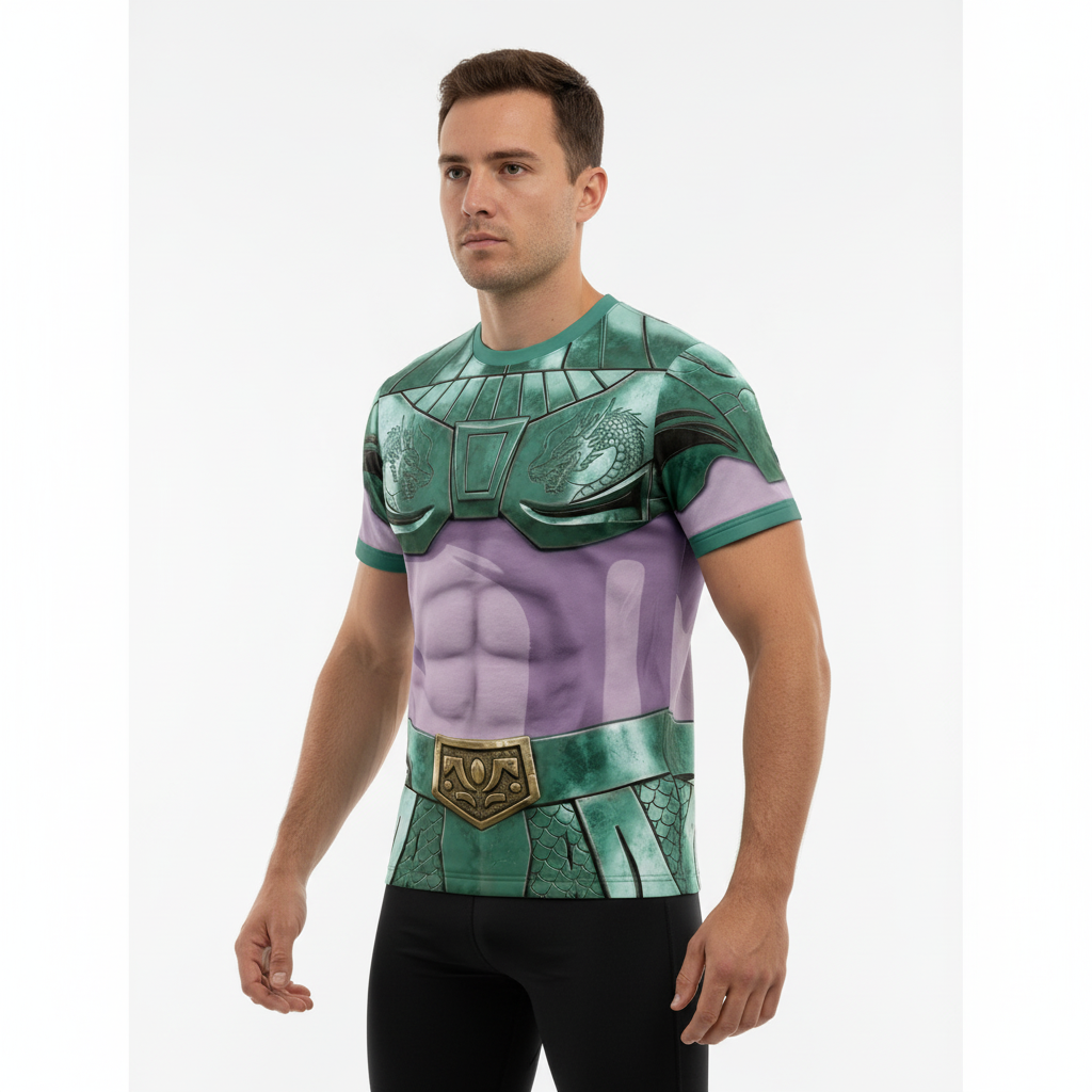 Remera Remera Armadura Shiryu Saint Seiya vista 3 - Ranwey