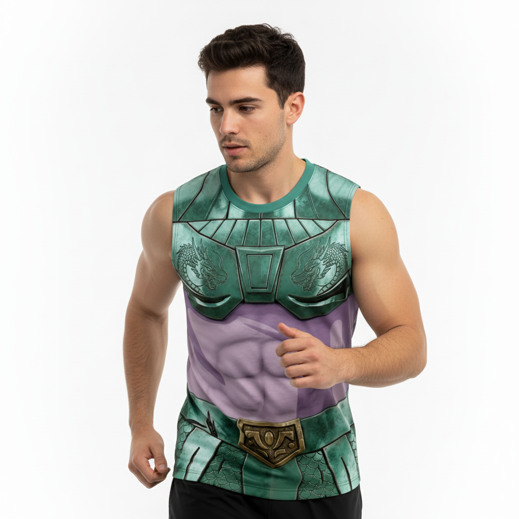 Remera Remera Armadura Shiryu Saint Seiya vista 4 - Ranwey