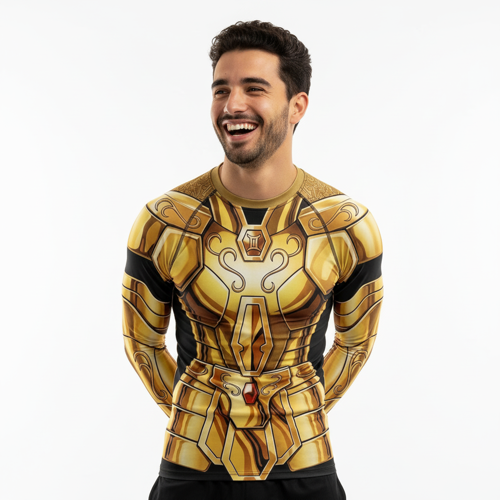 Remera Saint Seiya Armadura Dorada De Geminis