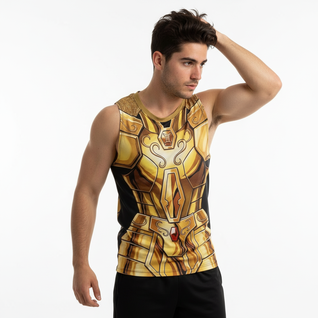Remera Saint Seiya Armadura Dorada De Geminis - Image 4