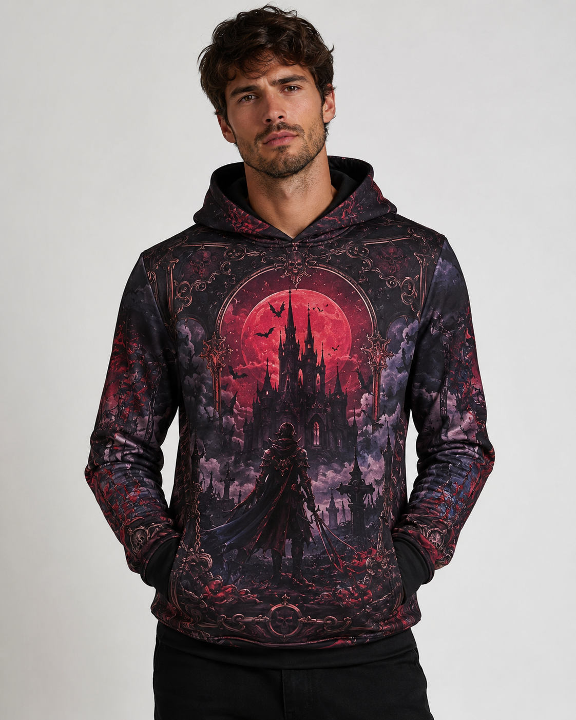 Buzo Castlevania Blood Moon Gothic Castle Full Print - Ranwey