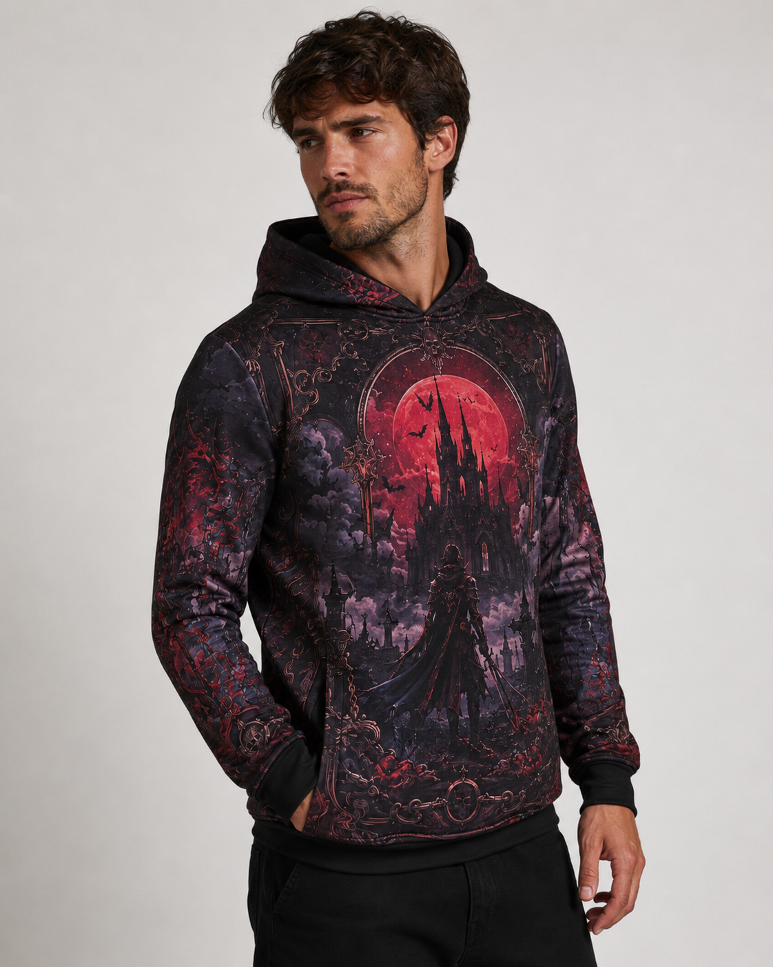 Buzo Castlevania Blood Moon Gothic Castle Full Print - Ranwey