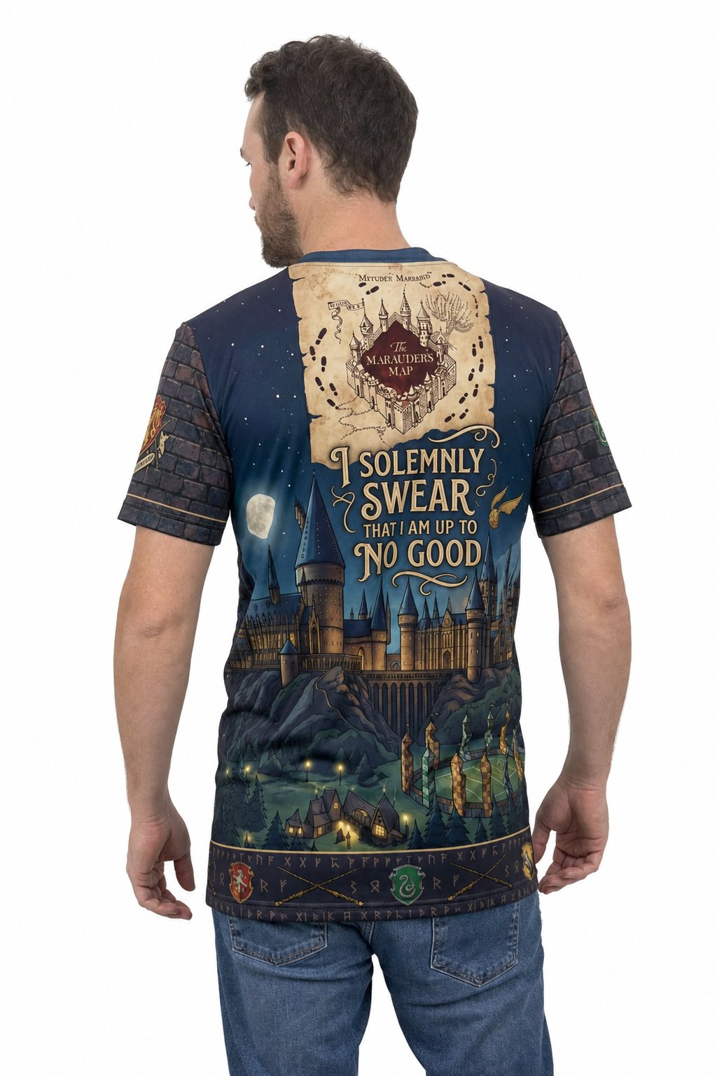 Remera Harry Potter Hogwarts Castillo Nocturno - Image 4