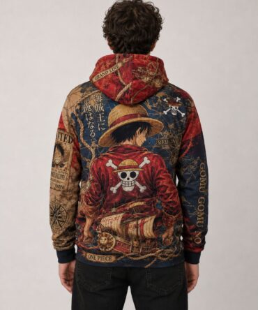 Buzo One Piece Luffy Grand Line diseño anime full print