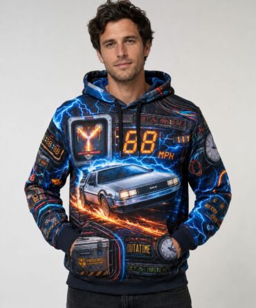 Buzo Volver al Futuro Flux Capacitor DeLorean full print
