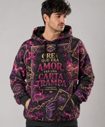 Buzo Yu-Gi-Oh Crei Que Era Amor Era Una Carta Trampa diseño anime full print Ranwey vista frontal