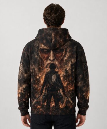 Buzo Canguro Anime Apocalipsis Full Print Ranwey