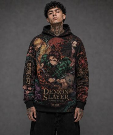 Buzo Canguro Demon Slayer Full Print Ranwey