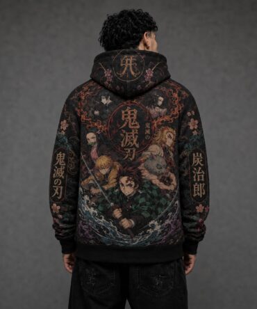Buzo Canguro Demon Slayer Full Print Ranwey