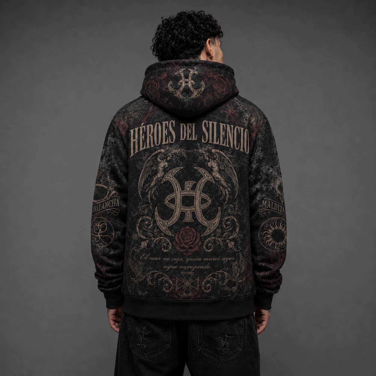Buzo Heroes del Silencio vista espalda