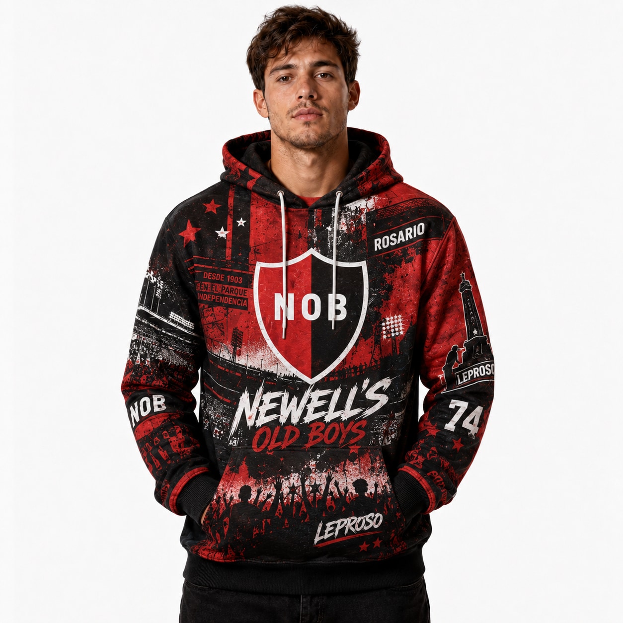 Buzo Canguro Newell's Leproso Ranwey