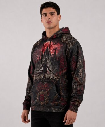 Buzo Canguro Vampire Hunter Gothic Full Print Ranwey