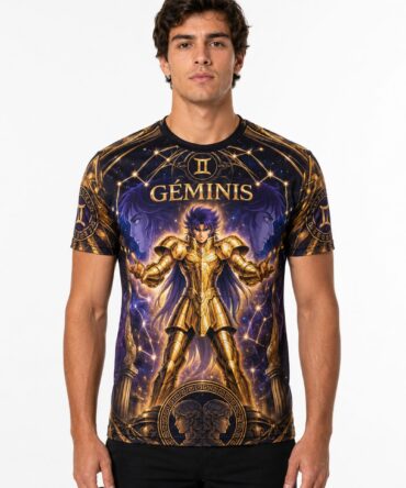 Remera Géminis Saint Seiya Full Print Ranwey