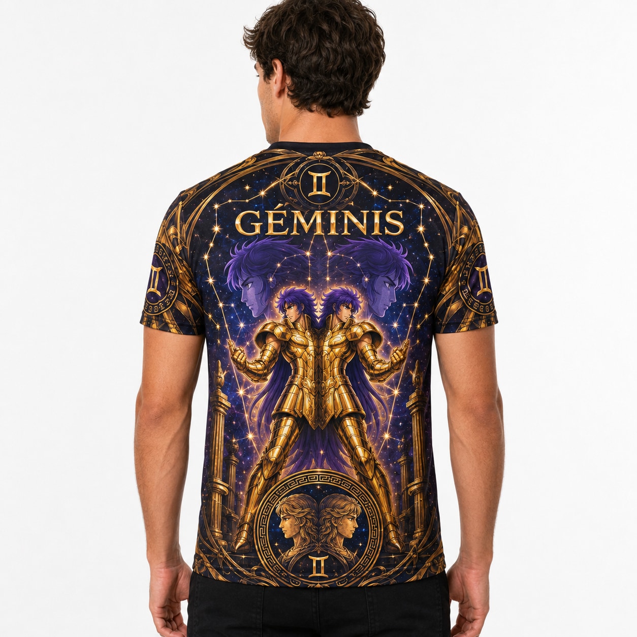 Remera Géminis Saint Seiya Full Print Ranwey