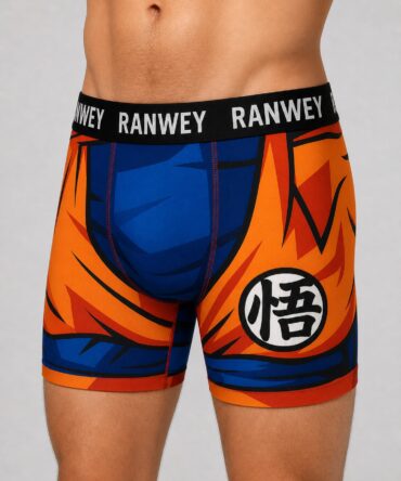 Calzoncillo Boxer Traje de Goku - semi costado con modelo