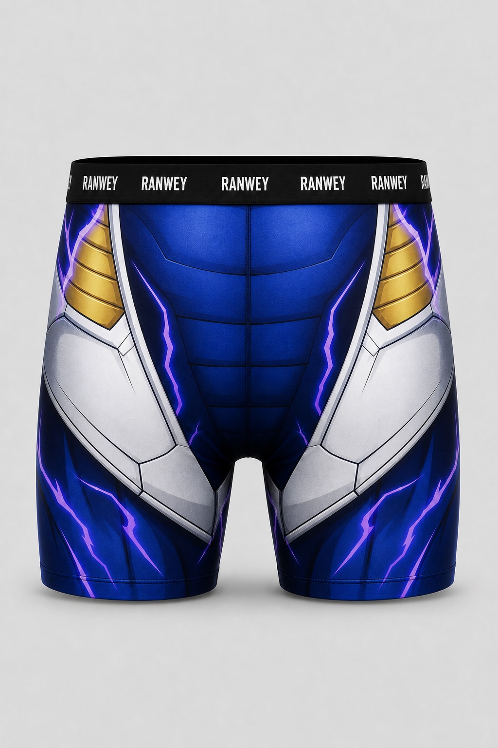 Calzoncillo Boxer Vegeta - Armadura Saiyan — frente, semicostado y dorso
