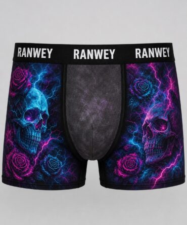 Calzoncillo Boxer Calaveras Neón Ranwey