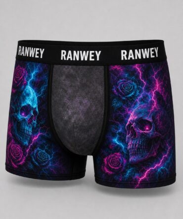 Calzoncillo Boxer Calaveras Neón Ranwey