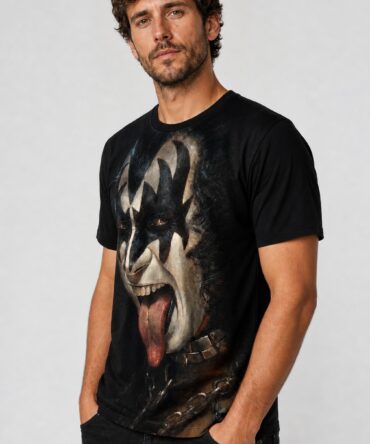 Remera Kiss - semi costado