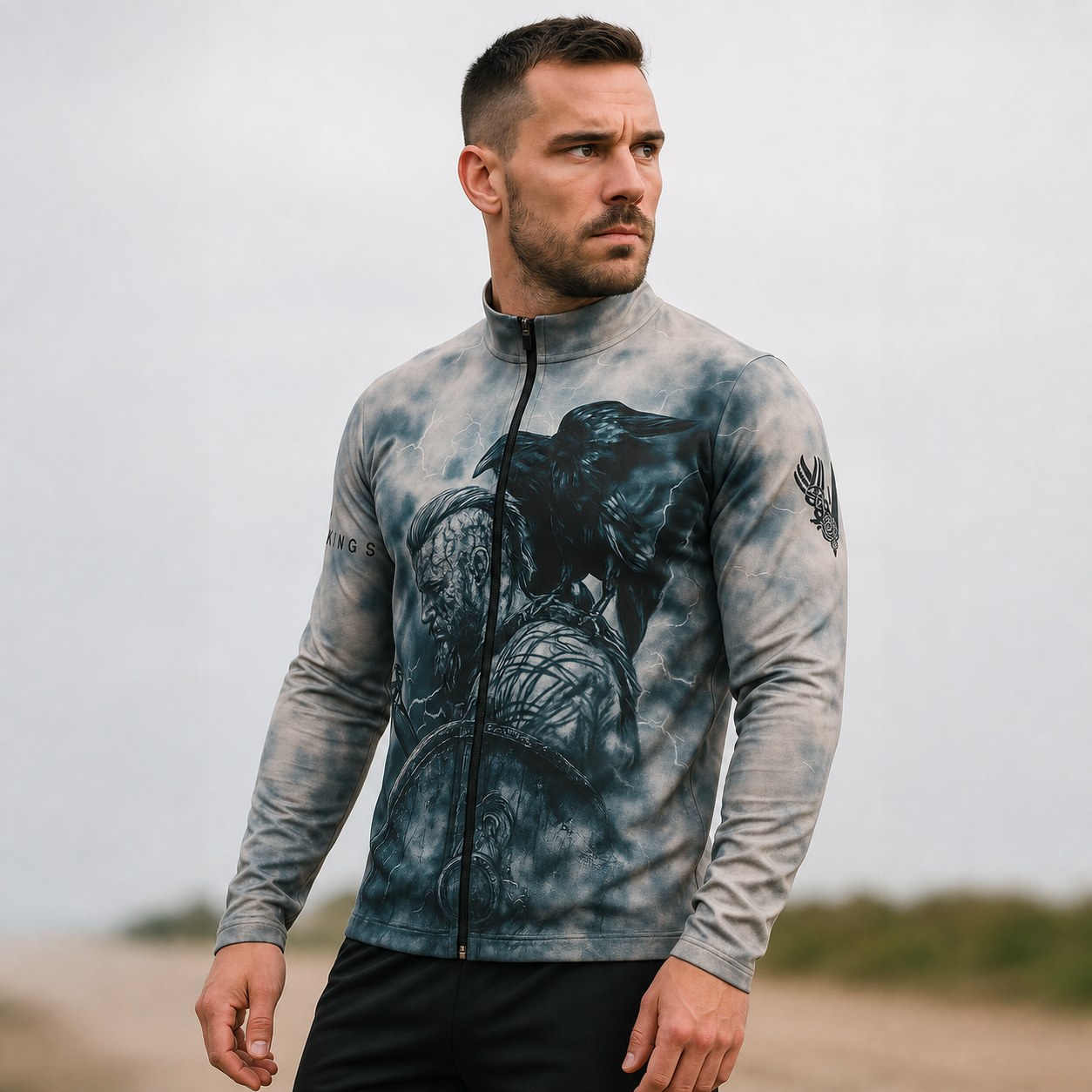 Campera Deportiva Vikings – Diseño CCS326 - Imagen 2