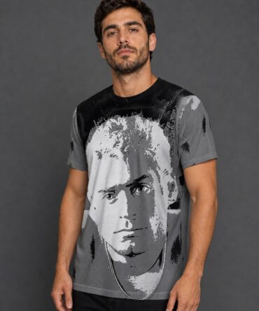 Remera Rodrigo Cs085 - semi costado con modelo