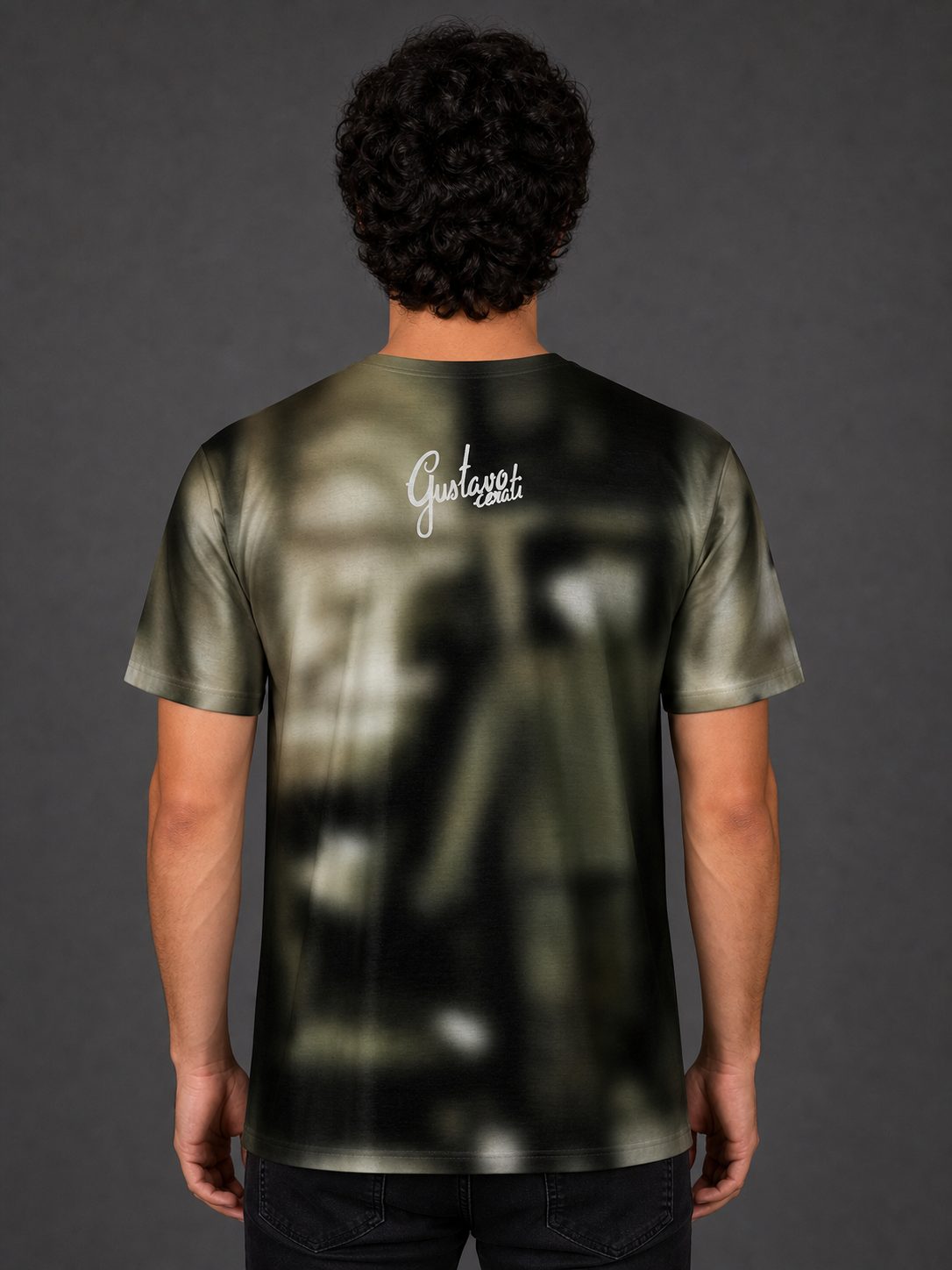 Remera Gustavo Cerati Cs189 - dorso con modelo