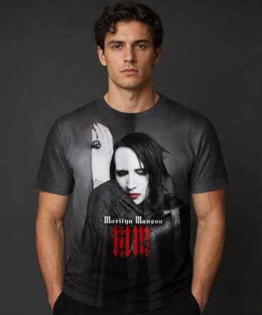 Remera Marilyn Manson CS265 - frente en modelo humano