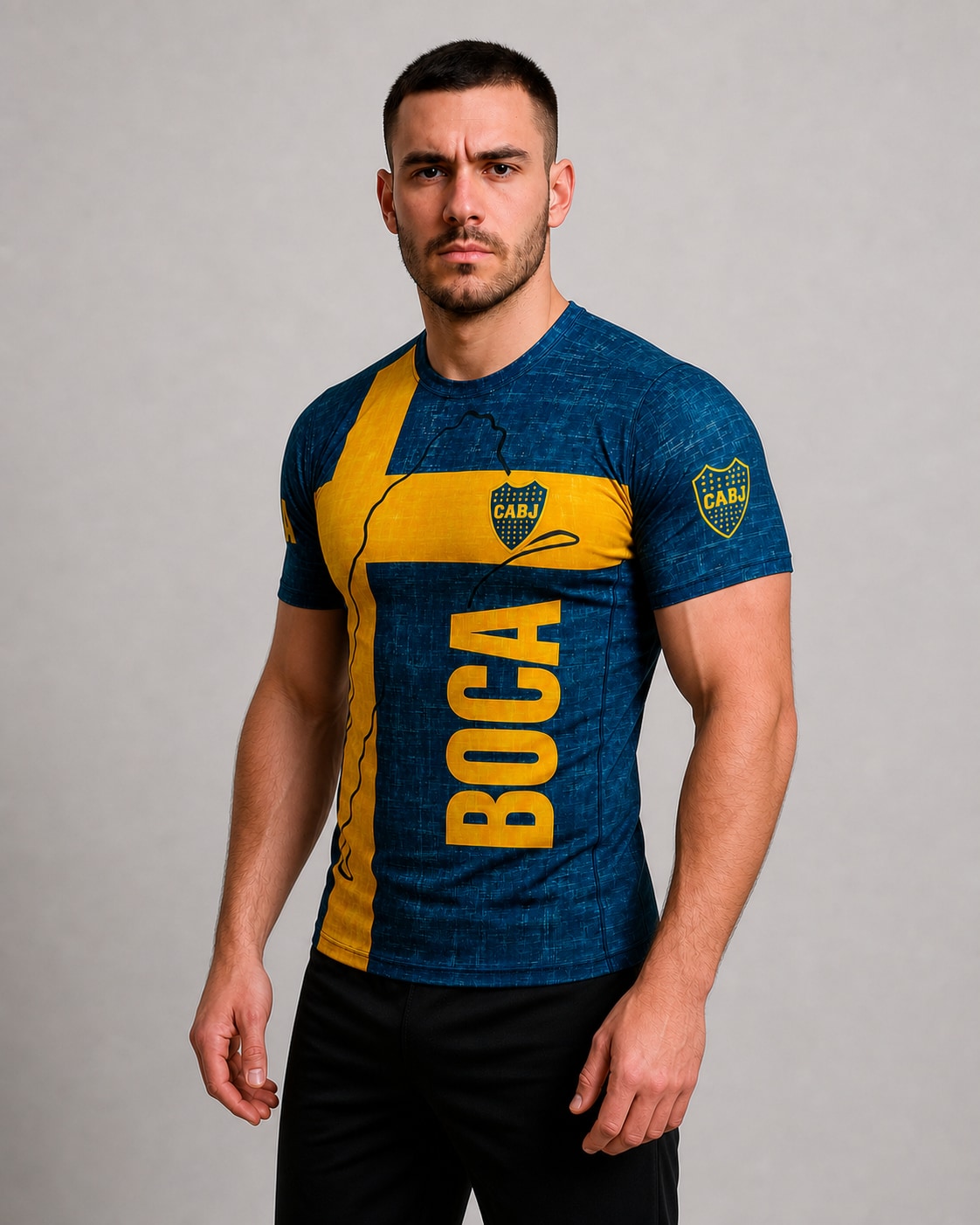 Camiseta Boca Juniors - semi costado