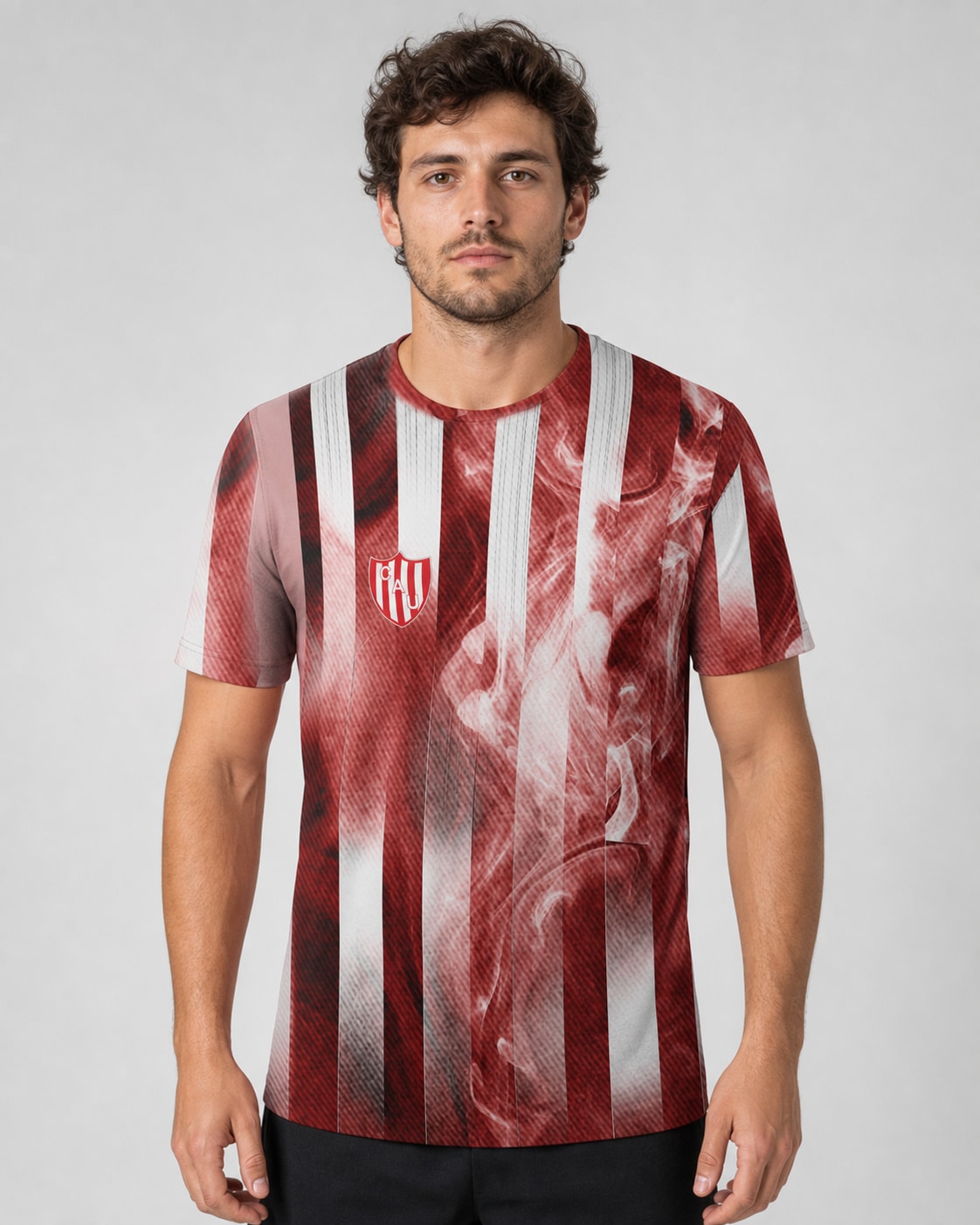 Camiseta Unión de Santa Fe - frente con modelo