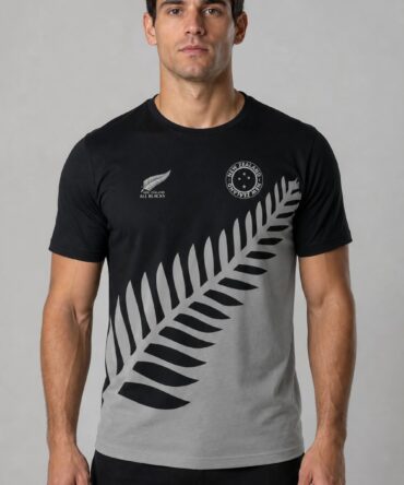 Remera All Blacks New Zealand - frente con modelo