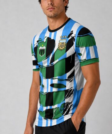Camiseta Nueva Chicago Argentina - semi costado AFA tres estrellas