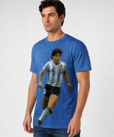 Remera Maradona Fr003 - semi costado