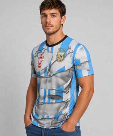Camiseta Huracán Argentina - semi costado