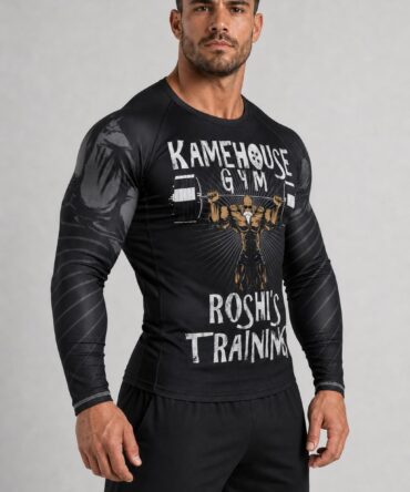 Remera Roshi Kamehouse Gym - semi costado