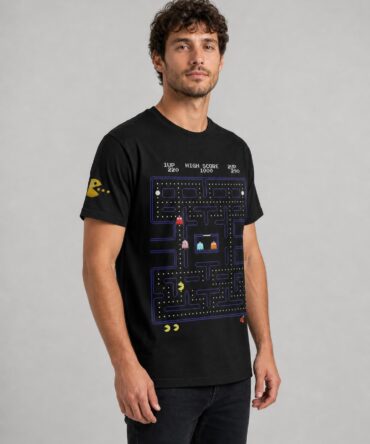 Remera Pacman Pr006 - semi costado