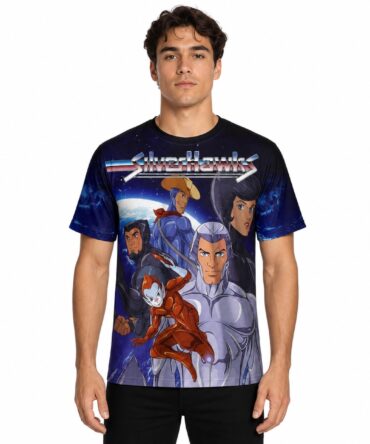 Remera Halcones Galacticos - frente con modelo humano