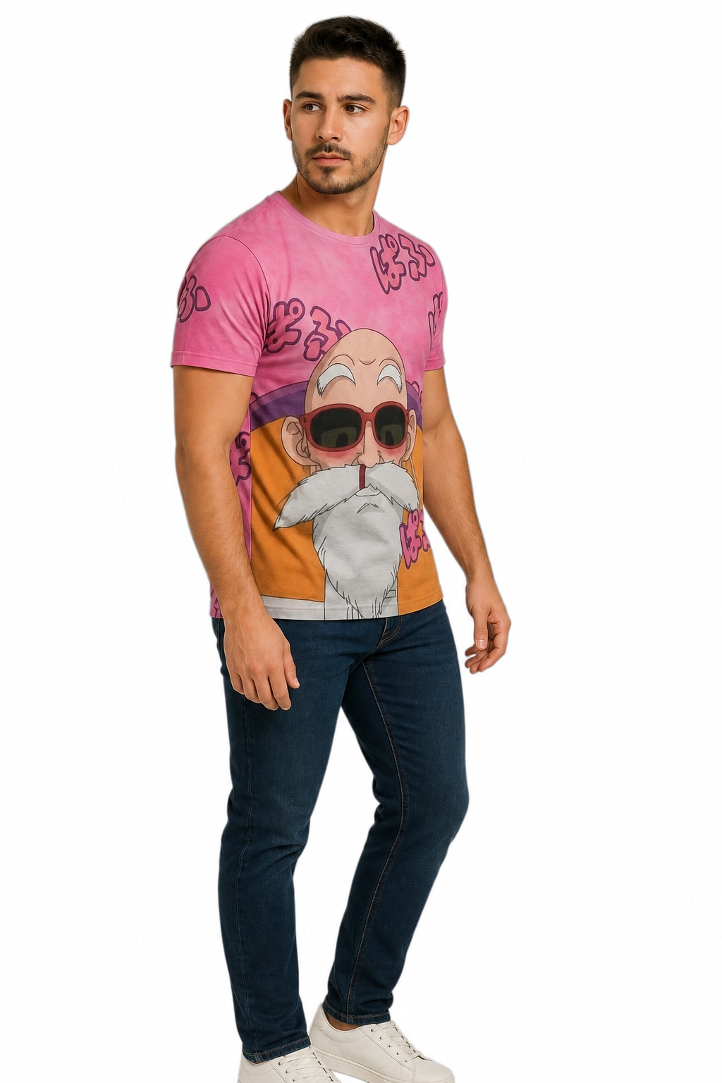 Remera Maestro Roshi Dragon Ball PR202 - Semi costado