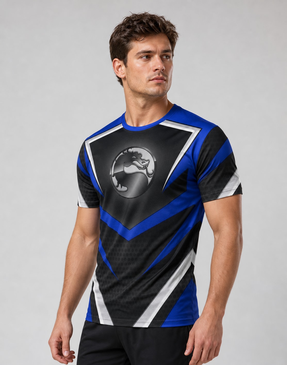 Remera Mortal Kombat Pr345 semi costado