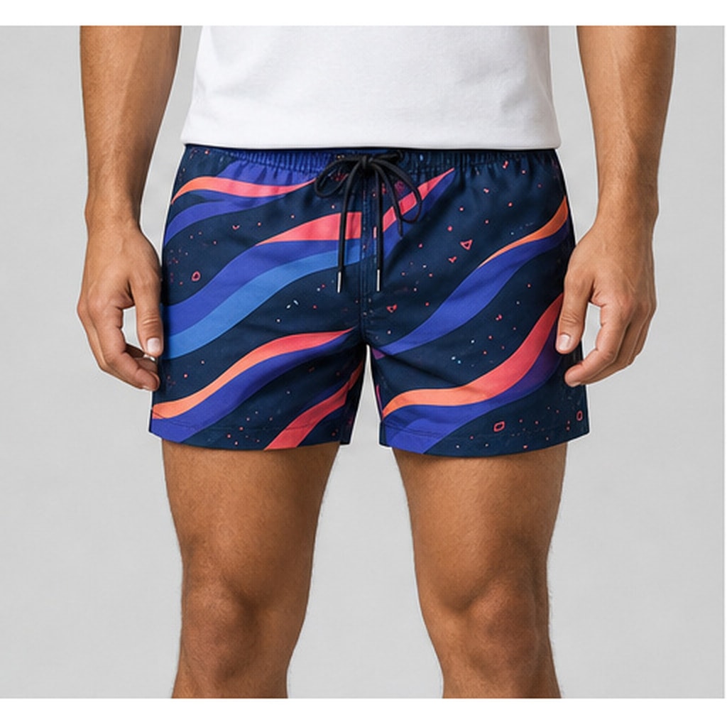 Short de baño Retro Wave Ranwey - detalle