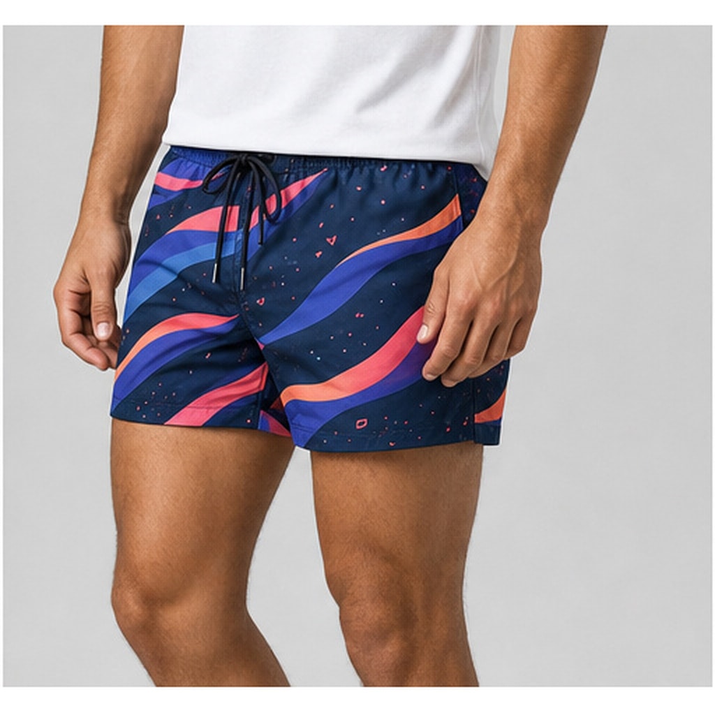 Short de baño Retro Wave Ranwey - detalle