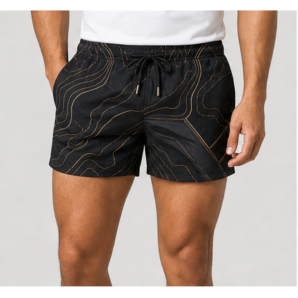Short de baño Black Gold Topo Ranwey - detalle